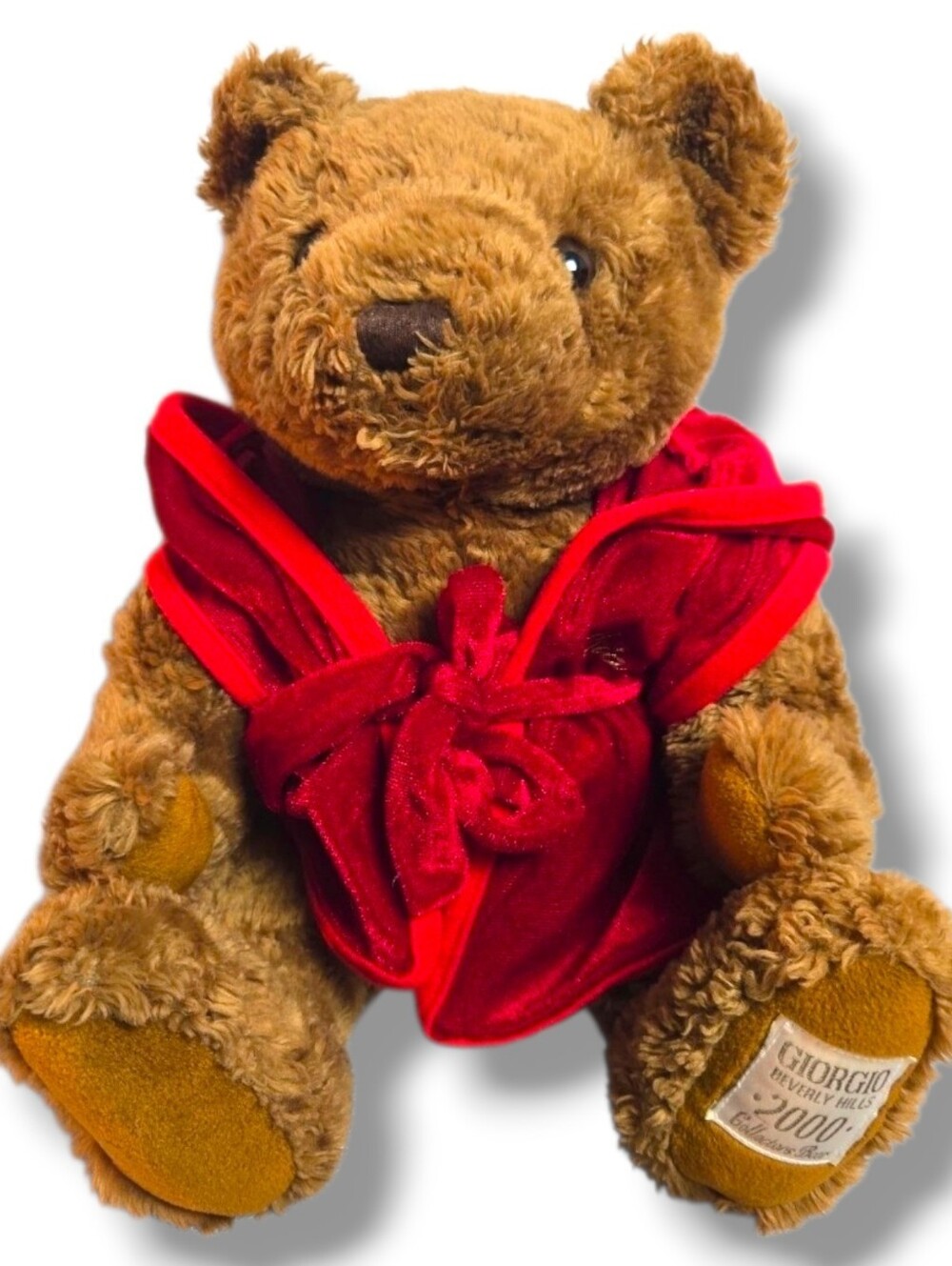 Giorgio Beverly Hills 2000 Collectors Bear Herrington Teddy Club Plush Red Robe